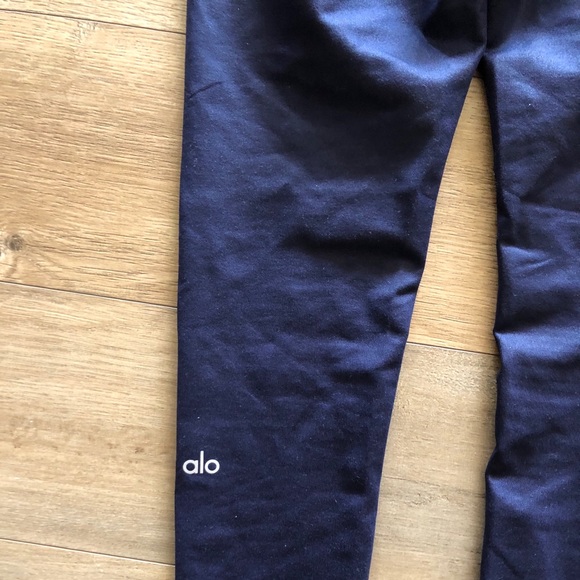 Alo Navy Blue High Waist Airbrush Legging - Picture 3 of 4